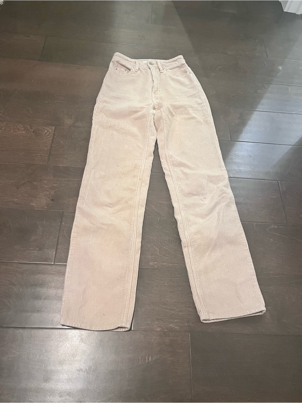 PacSun Women’s Straight-Leg Corduroy Jeans in Light Tan